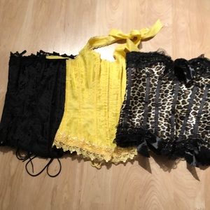 Three corsets